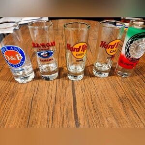 Lot Of 5 Shot Glasses